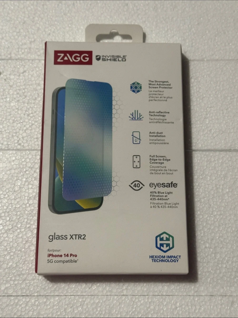 InvisibleShield Glass XTR2 Screen Protector for iPhone 14 Pro - Blue Gradient